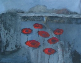 Poppies In Pevensey Castle